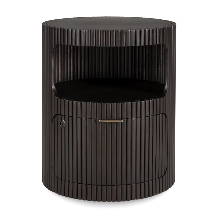 Ethnicraft Boomerang drawer unit varnished mahogany dark brown